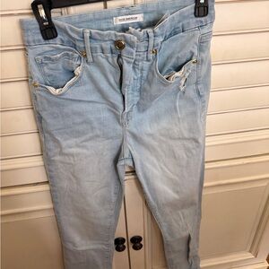 Good American Light Wash Skinny Jeans